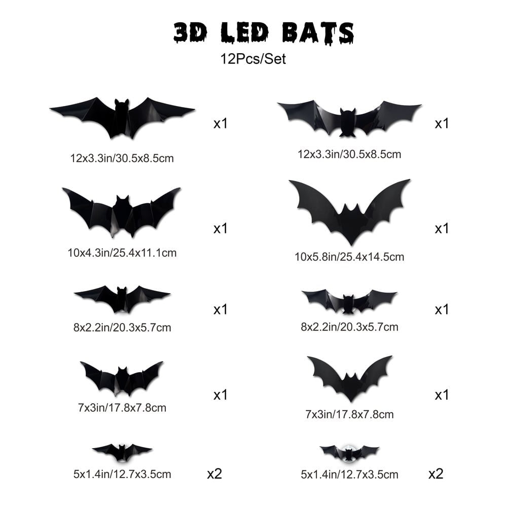 12pcs - Mini Bat Set🦇